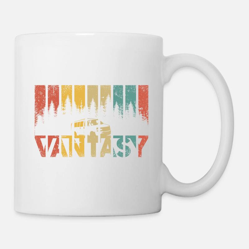 Cadeau de camping-car rétro I Van Camping Bus - Mug blanc - blanc