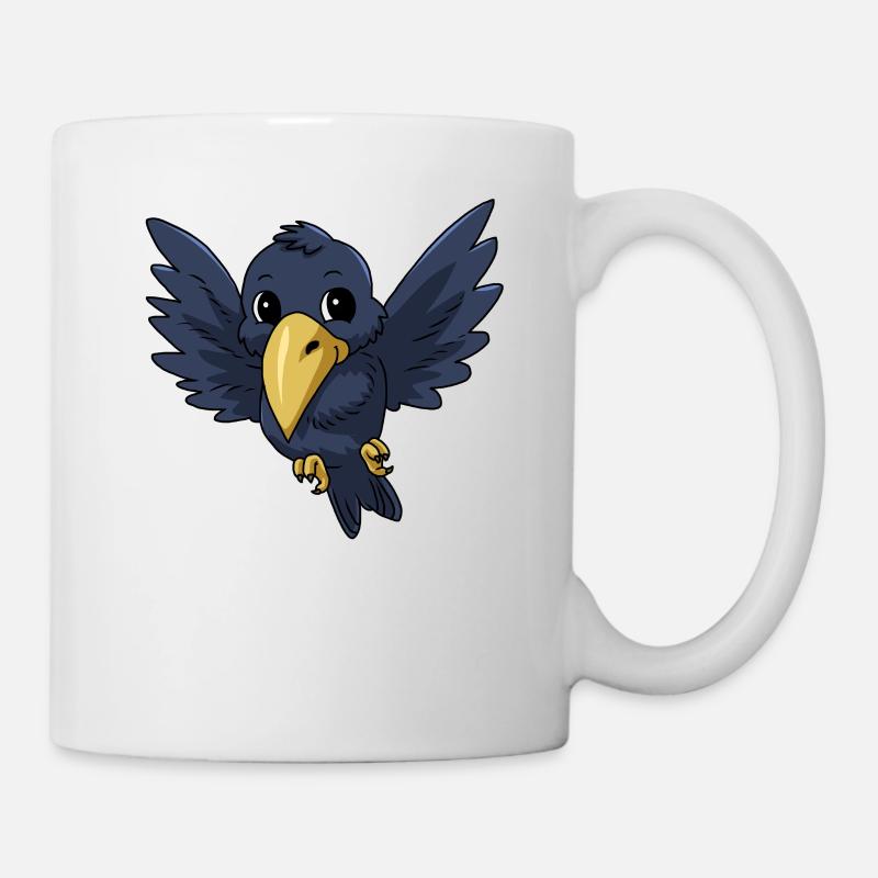 Kleiner Süßer Rabe - Tasse - Weiß