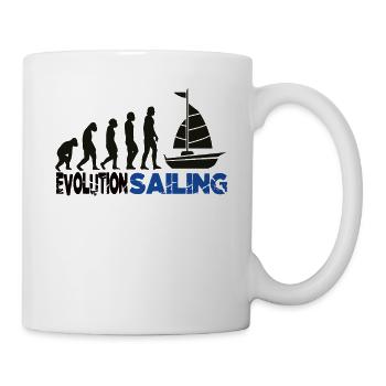 Segelschiff Evolution Kapitän Segelboot Yacht - Tasse - Weiß - Rechts