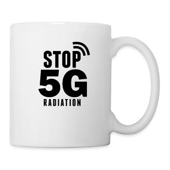 Anti-radio 5G Adversaires de la radio mobile de rayonnement 5G - Mug blanc - blanc - Droite