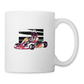 Pilote de karting Go Kart Motorsport - Mug blanc - blanc - Droite