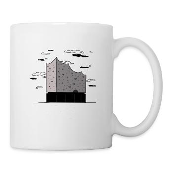 Elbphilharmonie Hamburg - Tasse - Weiß - Rechts