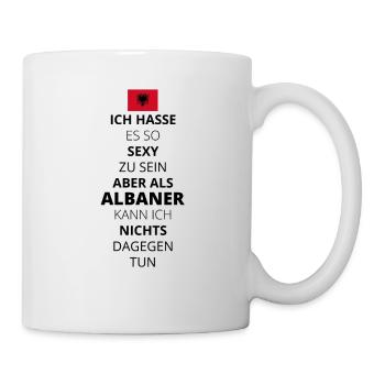 SEXY SEIN I LOVE LIEBE ALBANIEN ALBANER - Tasse - Weiß - Rechts