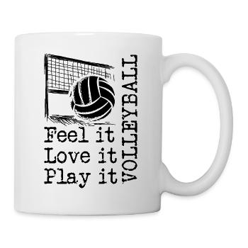 volley-ball - Mug blanc - blanc - Droite