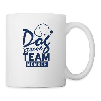 Hunderettung Retter Team Hund retten Straßenhunde - Tasse - Weiß - Rechts