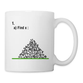 Find X Math Funny - Mug - white - Right