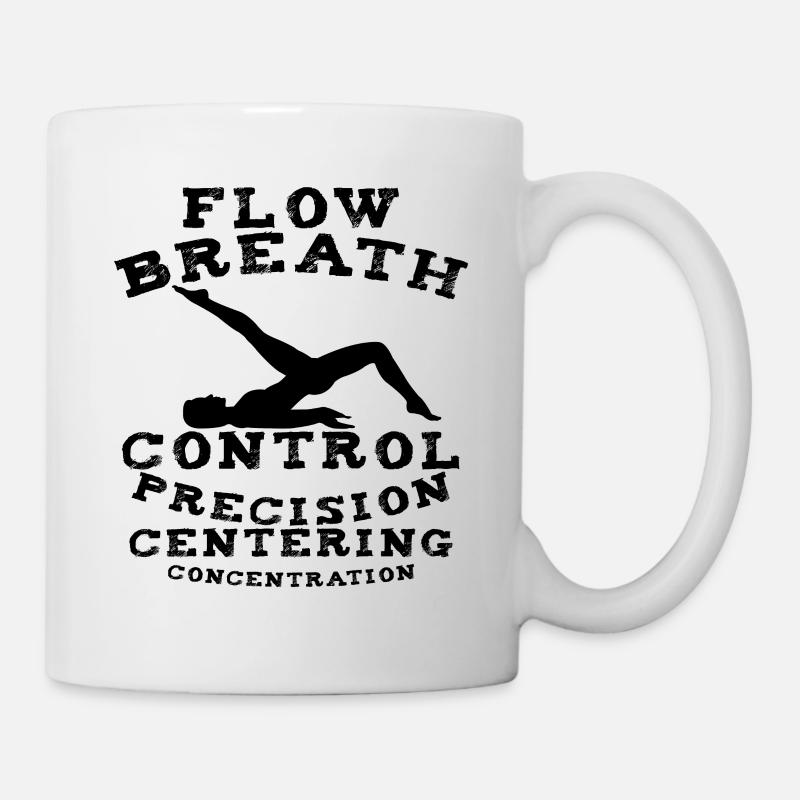 7 Principals of Pilates Exercise Workout Gift - Mug - white