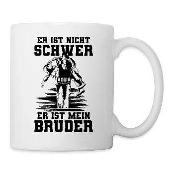 Soldat Bundeswehr - Er ist mein Bruder - Tasse - Weiß - Rechts