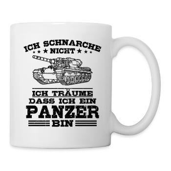 Panzer - Tasse - Weiß - Rechts