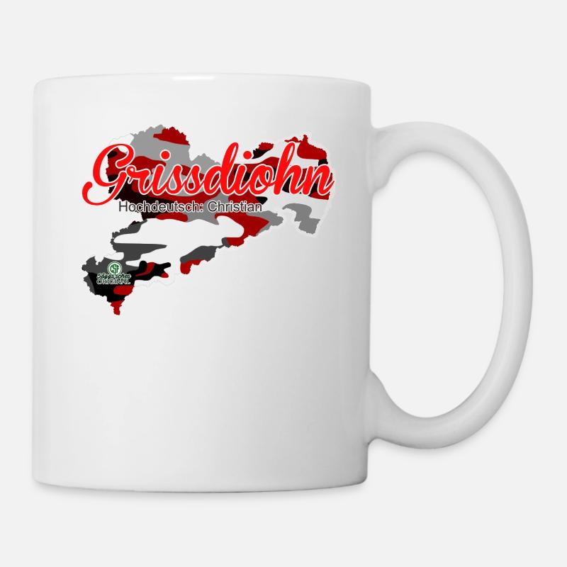 Grissdiohn - Christian - Säggsch - Mug blanc - blanc