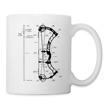 Flèche de tir à l'arc - Mug blanc - blanc - Droite