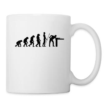 Billiards Evolution - Mug blanc - blanc - Droite