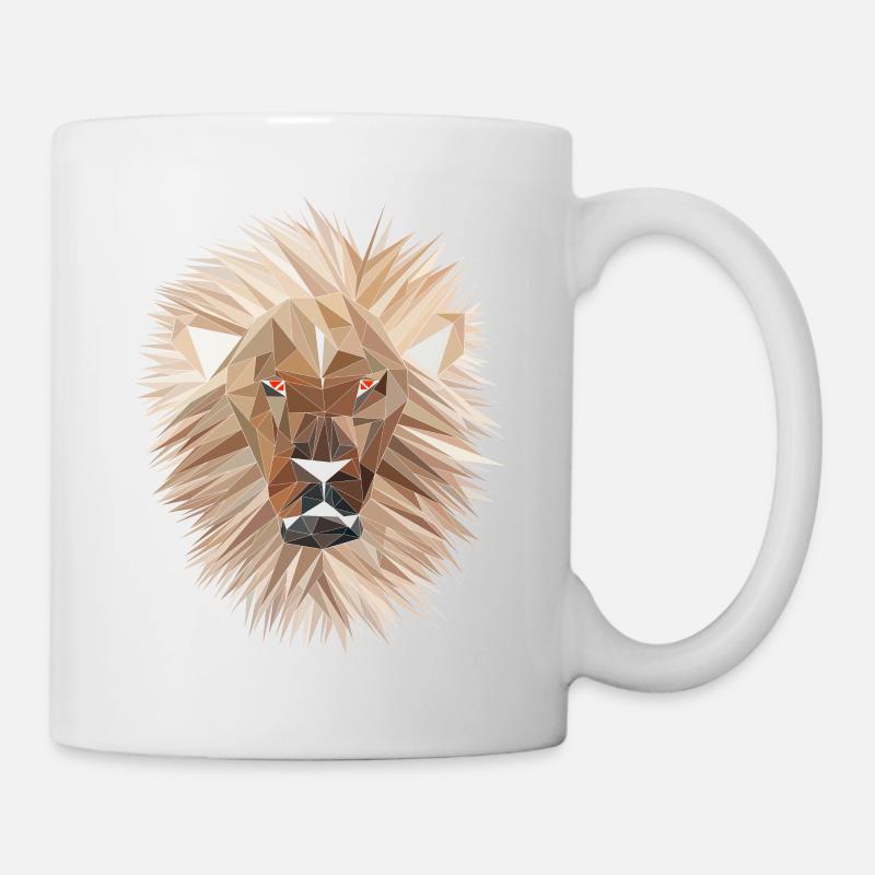 lion White Brown - Mug blanc - blanc