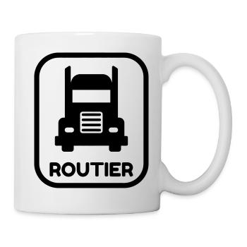 Trucker LKW Fahrer Routier Truck Camion Transport - Mug - white - Right