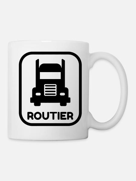 Routier / Chauffeur Poids-lourd / Camion / - Mug blanc - blanc