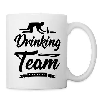 drinking team design - Tasse - Weiß - Rechts
