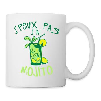 citation peux pas mojito alcool humour v - Mug blanc - blanc - Droite