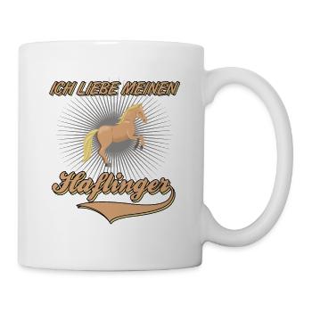 Haflinger Pferde Pferd Ich Liebe Meinen Haflinger - Tasse - Weiß - Rechts