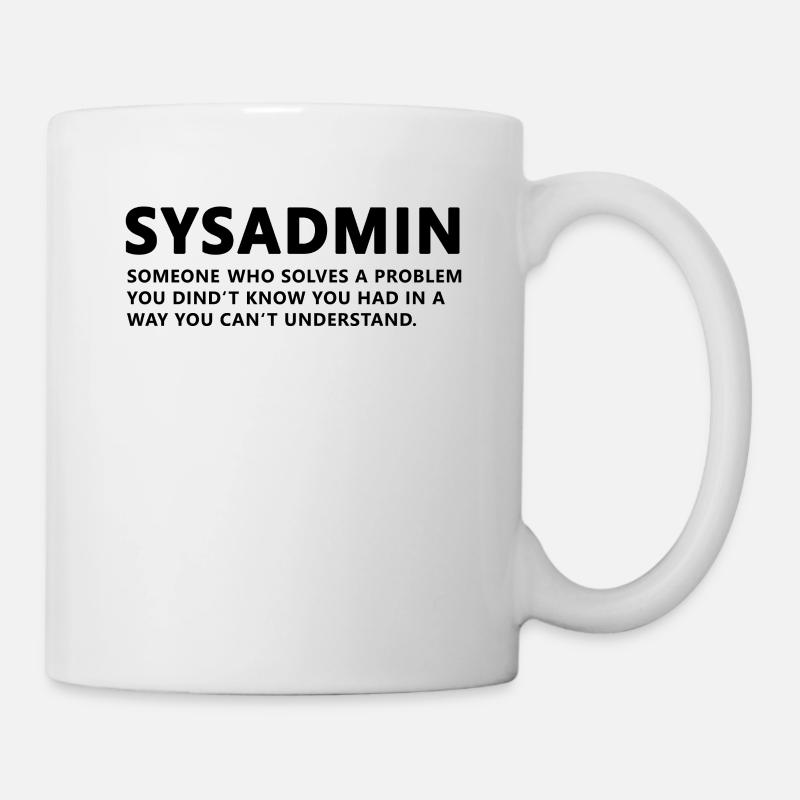 Sysadmin - Tasse - Weiß