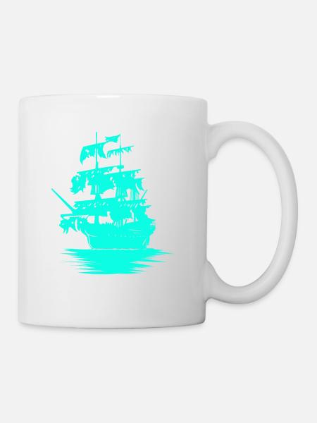 Sailing Ship Seafaring Fantasy Maritime Dinghy - Mug - white