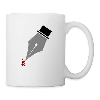Stylo plume écrivain écrivain cadeau - Mug blanc - blanc - Droite