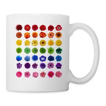 Fleurs fleurs fleurs fleurs de printemps cadeau - Mug blanc - blanc - Droite