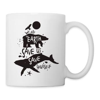 Nous sommes la Terre - Mug blanc - blanc - Droite