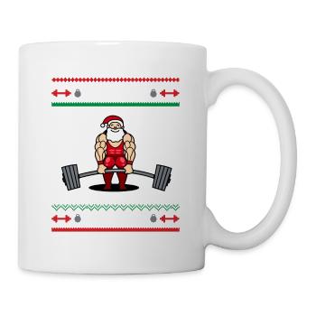 No Lift No gift Fitness Sport Barbell Humor - Mug - white - Right