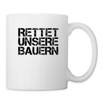 Demonstration Landwirt Bauernprotest Dauer Bauern - Tasse - Weiß - Rechts
