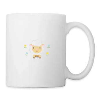 Schaf Flüsterer Schäfer Bauer Landwirt Geschenk - Tasse - Weiß - Rechts