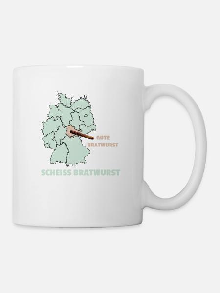 Thüringen Bratwurst Bratwürste Senf Geschenk - Tasse - Weiß