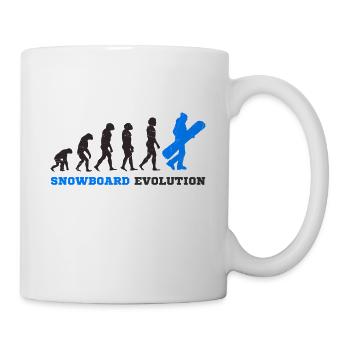 Snowboard Snowboarder Evolution - Tasse - Weiß - Rechts