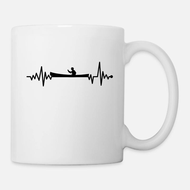 Rowing heartbeat - Mug - white
