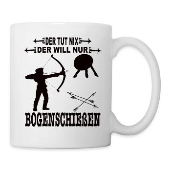 Bogenschütze - Tasse - Weiß - Rechts