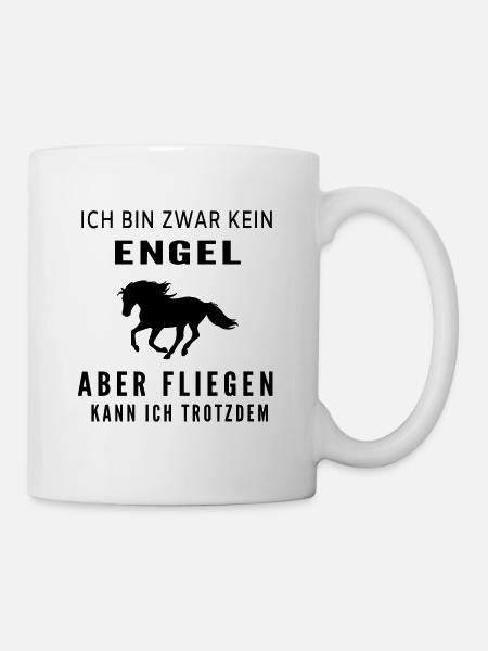 Reiterin - Tasse - Weiß