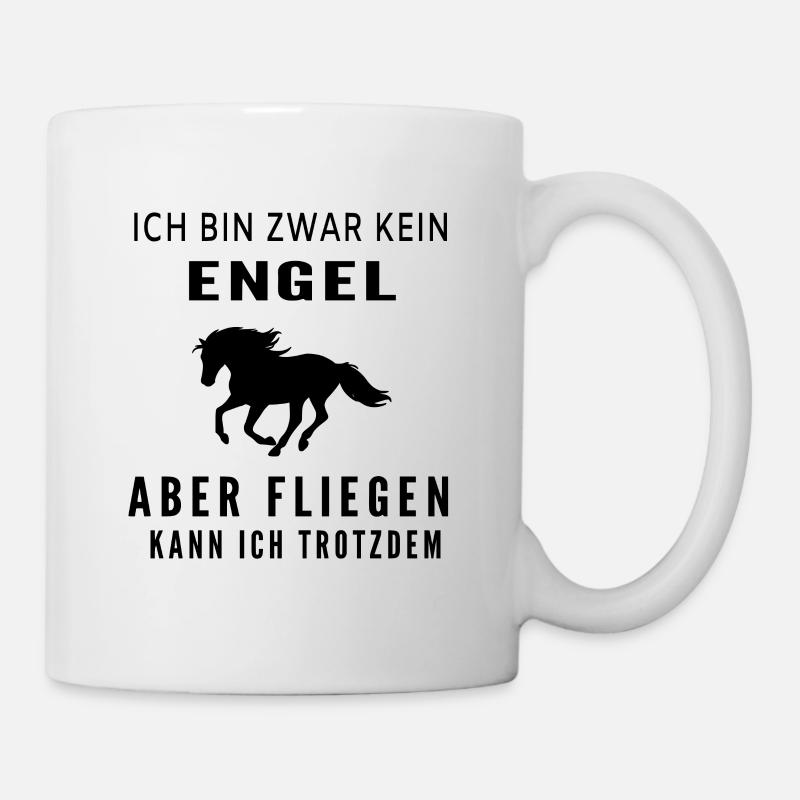 Reiterin - Tasse - Weiß