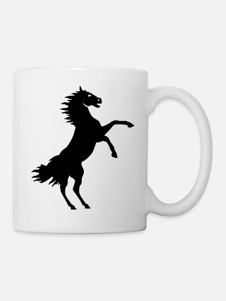 cheval - Mug blanc - blanc