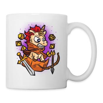 RPG UNICORN nerd jeu de rôle humour jeu de société - Mug blanc - blanc - Droite