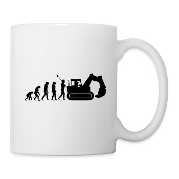 Excavator operator Evolution - Mug - white - Right