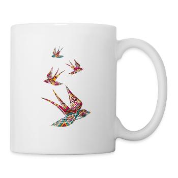 Swallow, bird, animal, gift, gift idea - Mug - white - Right