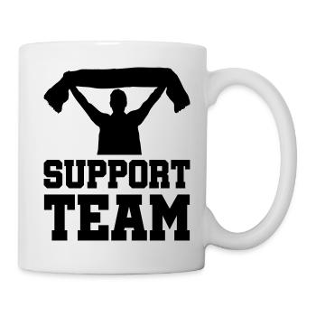 fan support team - Tasse - Weiß - Rechts