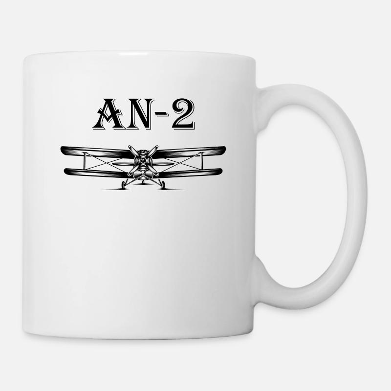 AN 2 retro Aviation Biplaner pour wei - Mug blanc - blanc