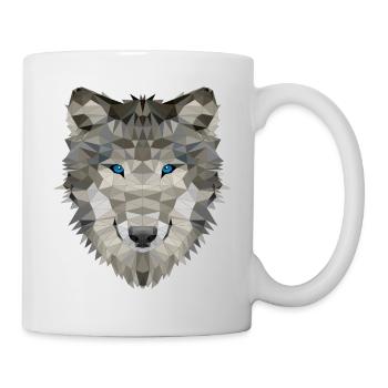Wolf Wildtiere Wölfe Rudel Wehrwolf Horror Geist - Tasse - Weiß - Rechts