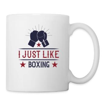 J'aime juste la boxe - Mug blanc - blanc - Droite