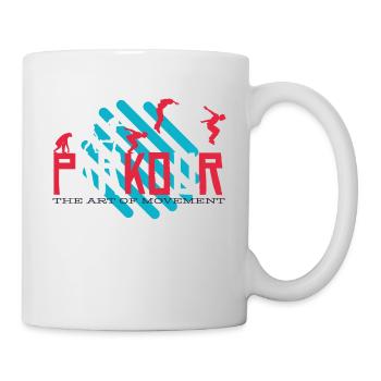 Parkour, Freerunning, Backflip, Freestyle, acrobate - Mug blanc - blanc - Droite