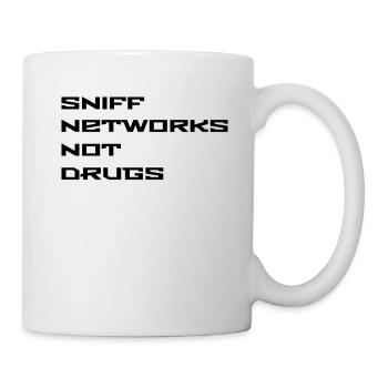 Sniff Networks n'est pas un cadeau d'administrateur de Networker de drogues - Mug blanc - blanc - Droite