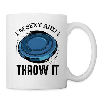Disc golf saying funny pun frisbee gift - Mug - white - Right