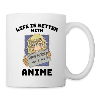 Cadeau de vie anime manga - Mug blanc - blanc - Droite