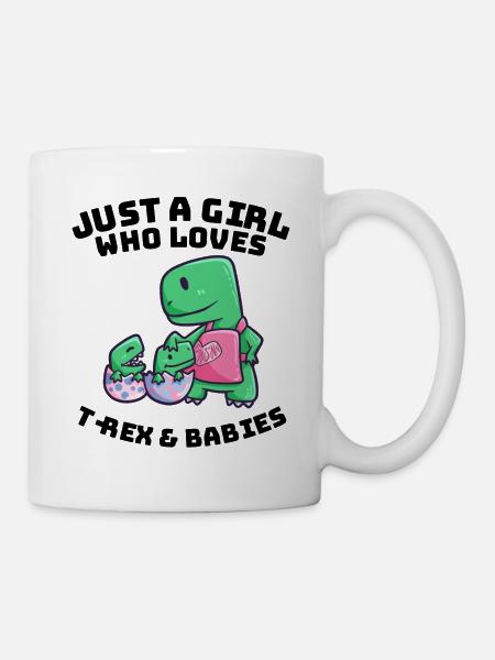 Mutter Mama Dino Baby - Tasse - Weiß