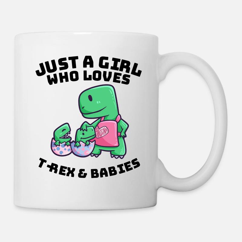 Mutter Mama Dino Baby - Tasse - Weiß